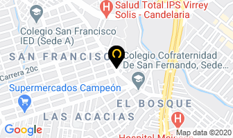 Mapa de Balones Monaco Colombia en Bogotá D.C
