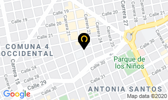 Mapa de Bambalinas en Bucaramanga