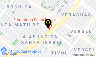 Mapa de Bambucos Trajes Típicos en Bogotá D.C