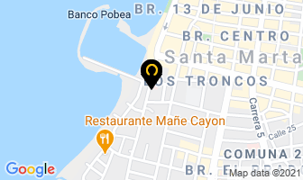 Mapa de Bananitas Ltda. en Santa Marta