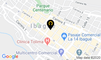 Mapa de Bancafe en Ibagué
