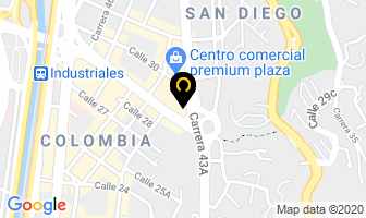 Mapa de Banco De Bogotà en Medellín