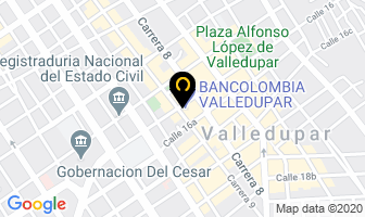 Mapa de Banco De La Republica en Valledupar
