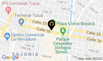 Mapa de Banco De Occidente S.a. en Tulua