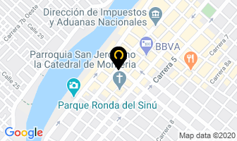 Mapa de Banco Santander Colombia S.a en Montería