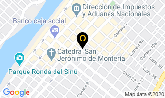 Mapa de Banco Wwb en Montería