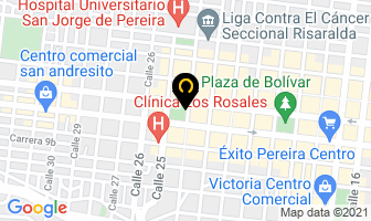 Mapa de Bancoldex en Pereira