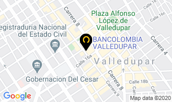 Mapa de BANCOLOMBIA VALLEDUPAR en Valledupar
