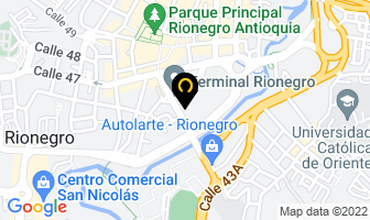 Mapa de Banquetes Oriente en Rionegro