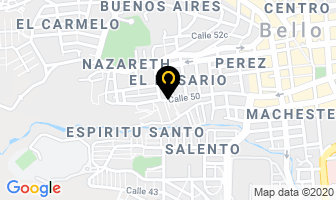 Mapa de Banquetes Santa Rita en Bello