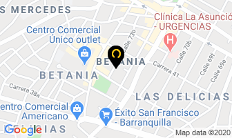 Mapa de Banquetes Y Buffets Libia Ltda. en Barranquilla