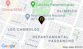Mapa de Banquetes Y Eventos Ipus en Cali