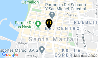 Mapa de Bar-b-q en Santa Marta