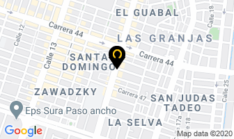 Mapa de Bar Discotek Las Palmitas en Cali
