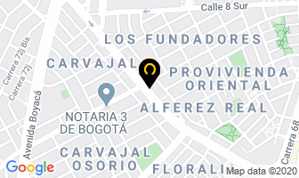 Mapa de Baracoa Music Hall en Bogotá D.C