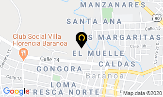 Mapa de Barahuaca Club en Baranoa
