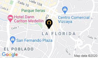 Mapa de Barbería La 10 en Medellín
