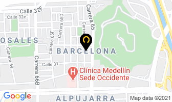 Mapa de Barcelona en Medellín