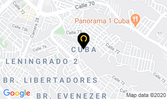 Mapa de Barrio Cuba Pereira Risaralda en Pereira