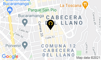 Mapa de Base Virtual Ltda en Bucaramanga