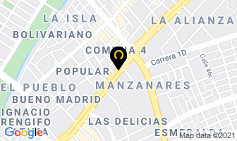 Mapa de Baterías Del Norte en Cali