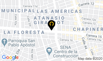 Mapa de Baterías Santos en Cali