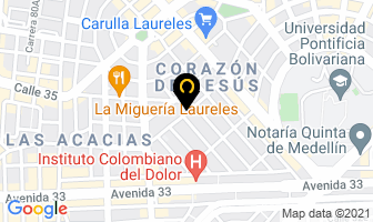 Mapa de Bazica Interior en Medellín