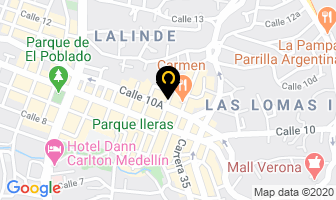 Mapa de Bdr Banca De Riesgo en Medellín