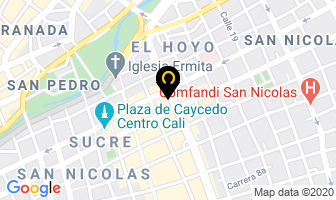 Mapa de B.e.b. Comercial Ltda. en Cali