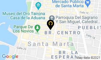 Mapa de Becerra Cabas José Eduardo en Santa Marta