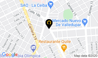 Mapa de Belisario Jimenez Luquez en Valledupar