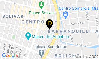 Mapa de Bellas Telas en Barranquilla