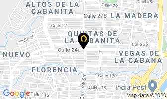 Mapa de Bellas Uñas Spa en Bello
