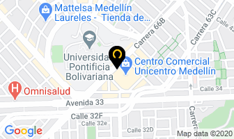 Mapa de Bello Arte en Medellín