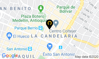 Mapa de Bello Comunicaciones en Medellín