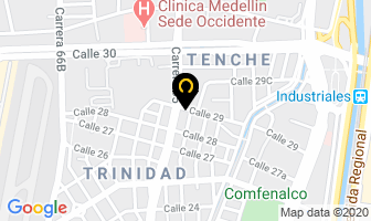 Mapa de Bellos Hornos en Medellín