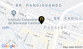 Mapa de Beltrán Vidal Polidoro en Popayán