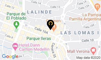 Mapa de Benares en Medellín