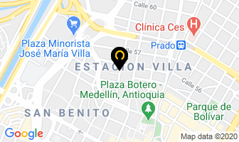 Mapa de Benjamin Lopéz Encuadernación en Medellín