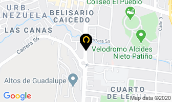 Mapa de Berruecos Víctor Hugo en Cali