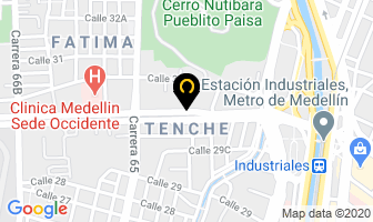 Mapa de Beto Construcciones en Medellín