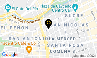 Mapa de Biblioteca Infantil Y Juvenil en Cali