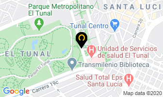 Mapa de Biblioteca Pública El Tunal en Bogotá D.C