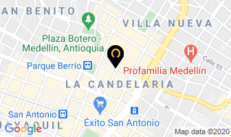 Mapa de Bicicletas B Y B en Medellín