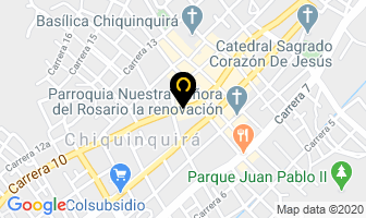 Mapa de Bicicletas Quiroga en Chiquinquirá