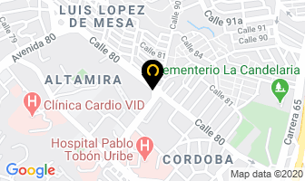 Mapa de Bicicletas Raibet en Medellín