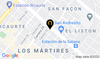 Mapa de Bicicletas Satelite en Bogotá D.C