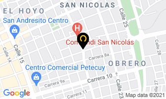 Mapa de Bicicleteria Balin en Cali