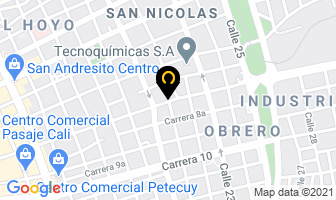 Mapa de Bicicletería Ciclo Veloz en Cali