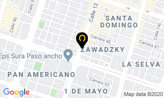 Mapa de Bicicletería La Cuña en Cali